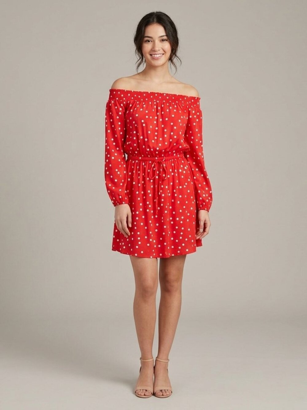 NWT Asos Polka Dot Retro Look Viscose Dress